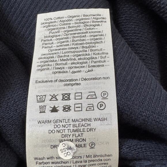 SELECTED / HOMME LONG SLEEVE KNIT CREWNECK SHIRT IN DARK SAPPHIRE NWT MEN'S XL - Picture 11 of 15